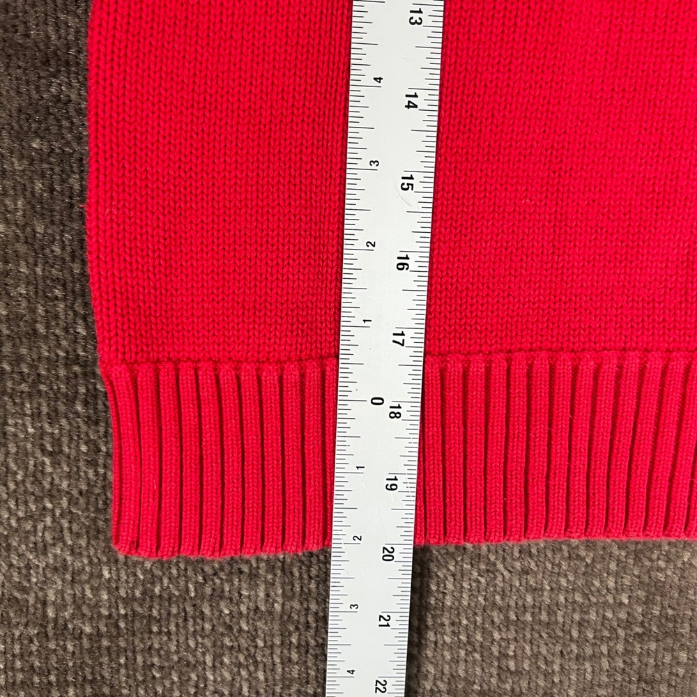 Vintage Polo Ralph Lauren Red Sequin American Flag Turtleneck Sweater Womens‎ S - Picture 8 of 8